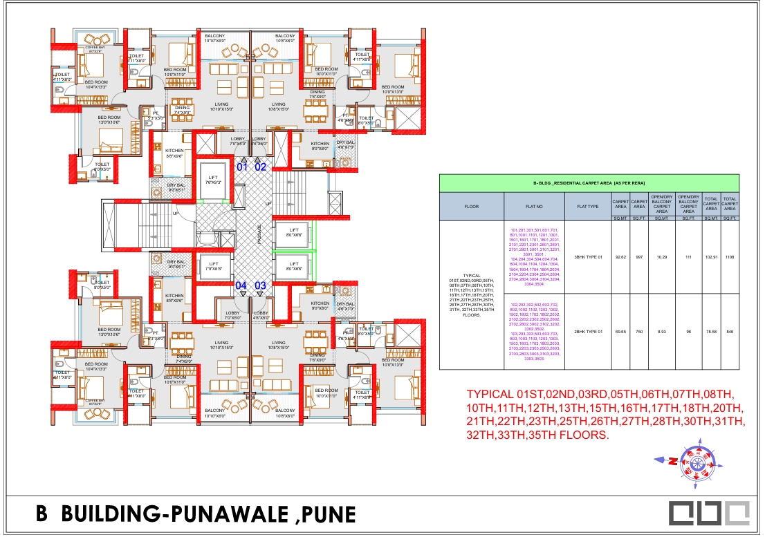 flat for sale in Anp-Autogrph pune - B building Punawale typical area