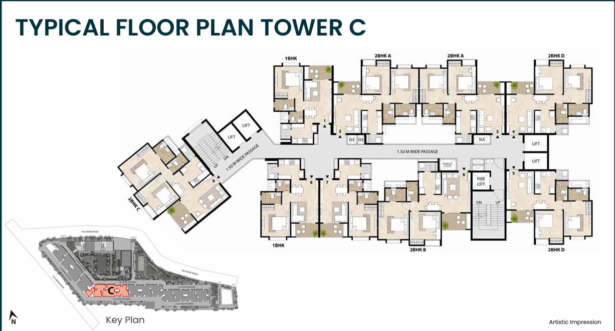 flat for sale in Happinest