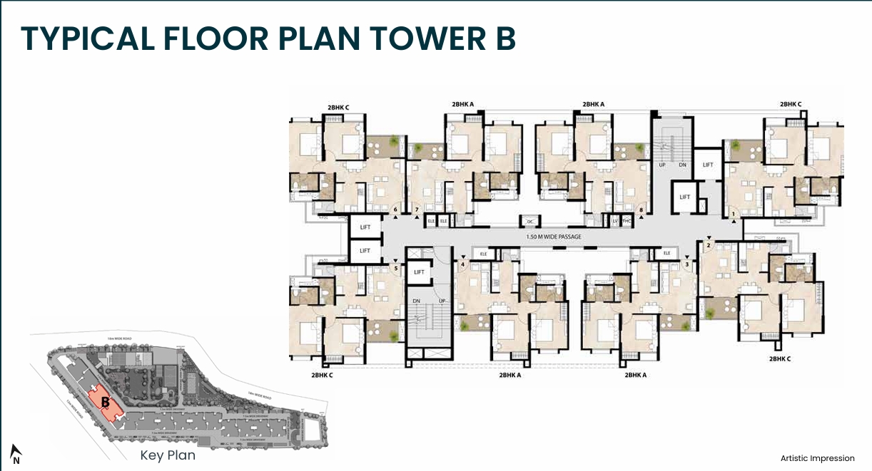 flat for sale in Happinest