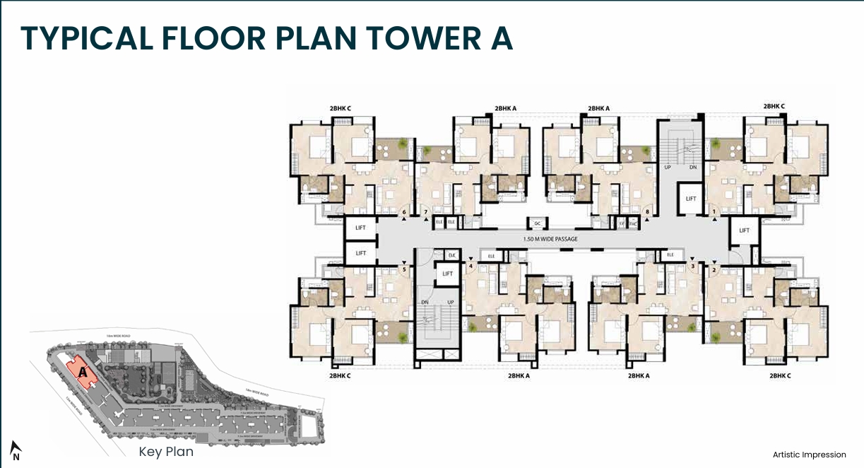 flat for sale in Happinest