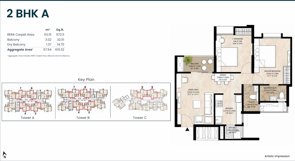 flat for sale in Happinest