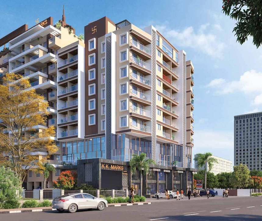 flat for sale in kk-marks pune
