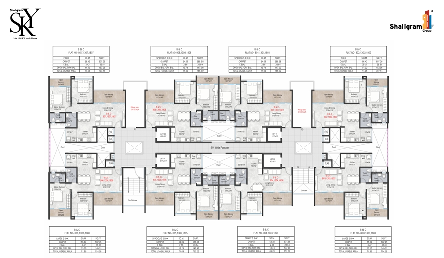 flat for sale in Shaligram-Sky