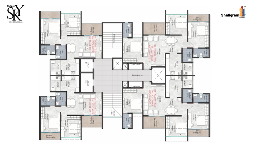 flat for sale in Shaligram-Sky
