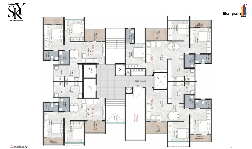 flat for sale in Shaligram-Sky